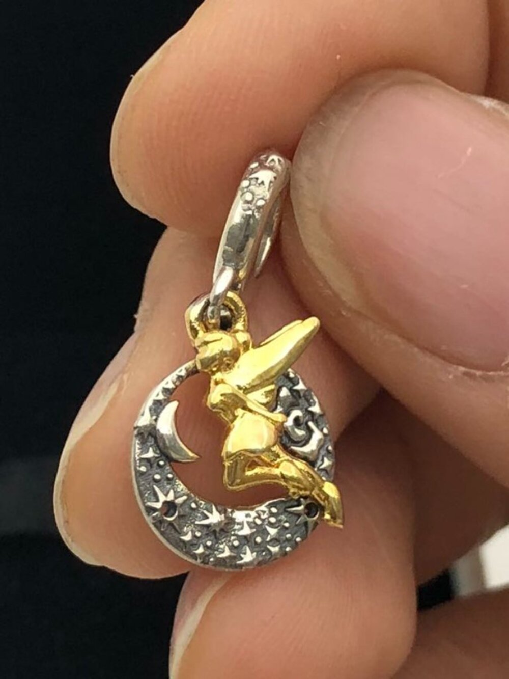 ✨🔥Pandora Disney Tinker Bell Celestial Night Dangle Charm